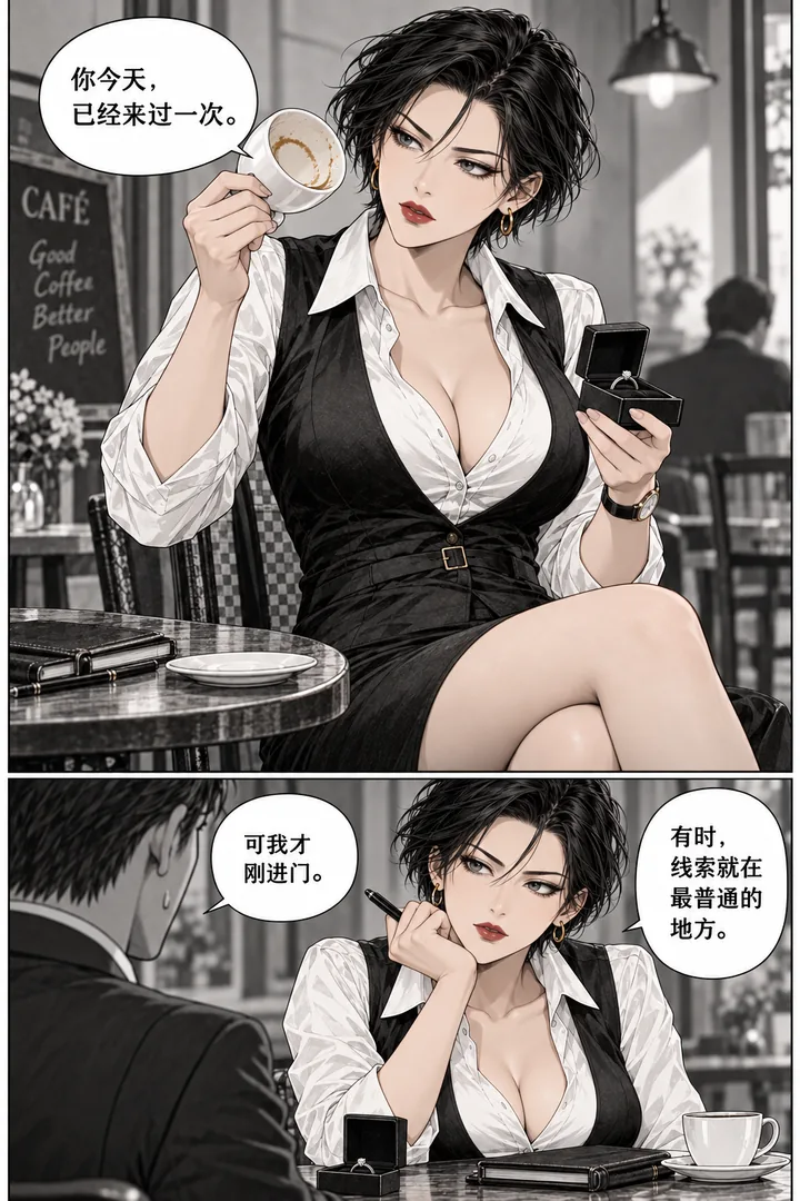 午后侦探第01话：咖啡杯里的线索，第2页