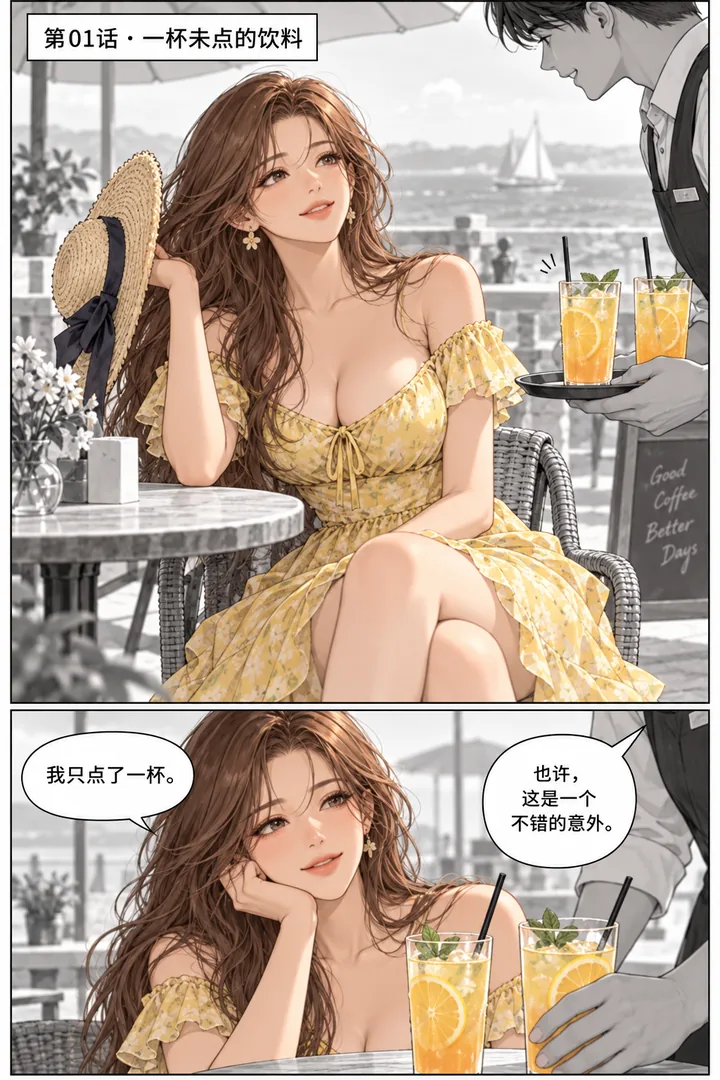 蜂蜜假日第01话：一杯未点的饮料，第1页